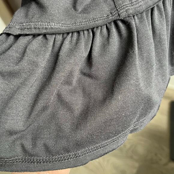 Mountain Mama's Zip Up Ruffle Lightweight Sweatshirt Jacket Size XL Black - Picture 2 of 9